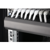 TOTEN 19" Kabelpanel, 1U, fingerkanal, kabelhantering, svart 19-24