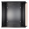 DELTACO 19"-skåp, 12U, 540x450mm, stående eller väggmonterat, glasdörr 19-5412B