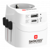 SKROSS PRO Light USB (AC), 3-pole travel adapter, 1x USB-A, 1x USB-C 1.302462