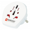 SKROSS World to Europe, reseadapter, 100-250 V max 16 A, jordad, vit 1.500211-E