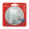 SKROSS Reseadapter, universal till EU, jordad, vit 1.500230-E
