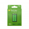 Laddningsbara Batterier 9V (6LR61) - GP ReCyko 201219