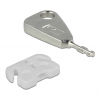 DeLOCK Lås för USB-portar, 5 USB-lås, 2 nycklar, vit 20648