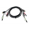 ATEN, KVM-kablage, HDMI, USB och Audio, 1,8m 2L-7D02UH