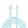 Sync & Charge SoftTouch USB-C to C cable 60W 120 cm - Blue 30273