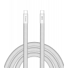 Sync & Charge SoftTouch USB-C to C cable 60W 120 cm - White 30274