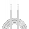Sync & Charge SoftTouch USB-C to C cable 100W 120 cm - White 30277