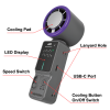 Cool 'n' Go Ice Touch Pro Handheld Fan Purple/Grey 32349