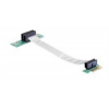 Delock Riser Card PCI Express x1 > x1 with flexible cable 13 cm left i 41839