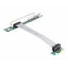 Delock Riser Card PCI Express x1 > 1 x PCI with flexible cable 13 cm l 41857