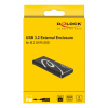 Delock External Enclosure SuperSpeed USB for M.2 SATA SSD Key B 42007