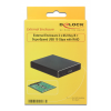 Delock Externt kabinett, 2xM.2 SSD platser, USB 3.1 Gen 2, svart 42588