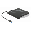 DE-LOCK Externt kabinett för smala diskläsare, 5,25", SATA, USB Typ-A, 42604