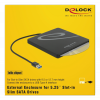 DE-LOCK Externt kabinett för smala diskläsare, 5,25", SATA, USB Typ-A, 42604