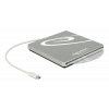 DE-LOCK Externt kabinett för smala diskläsare, 5,25", SATA, USB Typ-C, 42605