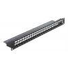 Delock 19″ Keystone Patch Panel 24 Port black 43277
