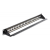 Delock 19″ Keystone Patch Panel 24 Port black 43277