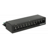 Delock Keystone Desktop Patch Panel 12 Port black 43339