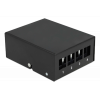 Delock Keystone Patch Panel 4 Port black 43409
