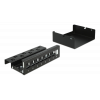 Delock Keystone Patch Panel 8 Port black 43413
