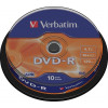 Verbatim DVD-R, 16x, 4,7 GB/120 min, 10-pack spindel, AZO 43523
