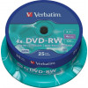 Verbatim DVD-RW, 4x, 4,7 GB/120 min, 25-pack spindel, SERL 43639