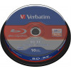 Verbatim BD-RE, 2x, 25GB/200min 10-pack spindel, Hardcoat 43694
