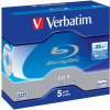 Verbatim BD-R, 6x, 25 GB/200 min, 5-pack jewel case Hard Coat MABL 43715
