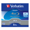 Verbatim BD-R SL Datalife, 25GB, 6x hastighet, 5-pack, BD-R version1.3 43836