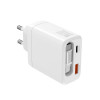 Laptop, smartphone, headphones – all dead at the same time and only one power outlet free? With this multiport USB-C charger, you can charge up to three devices simultaneously. No more switching plugs, no more cable clutter. You save time, reduce complexi