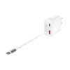 Laptop, smartphone, headphones – all dead at the same time and only one power outlet free? With this multiport USB-C charger, you can charge up to three devices simultaneously. No more switching plugs, no more cable clutter. You save time, reduce complexi