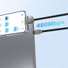 The high-quality nylon sheathing reliably protects the cable from kinks, breaks and wear. Designed for everyday use in the office, home office or on the go – for a consistently stable connection without compromise.At 120 cm, the cable offers the ideal bal