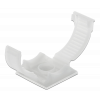 Delock Cable holder with locking clip self-adhesive screwable natural 60178