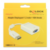 Delock Adapter Displayport 1.2 male > VGA female white 61766