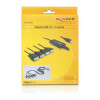DeLOCK USB 2.0 till 4xSeriell adapter, 1xUSB Typ A ha, 4xDB9 ha, svart 61887