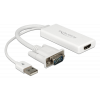 Delock VGA to HDMI Adapter with Audio white 62460