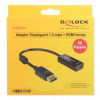 Delock Adapter Displayport 1.2 hane till HDMI hona, 4K, passiv, svart 62609
