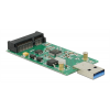 DeLOCK USB 3.0 till mSATA converter, 5Gb/s, 1xUSB typ A ha, 1xmSATA 62681