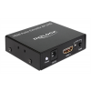 DeLOCK HDMI Stereo/5.1 ljud omvandlare, UltraHD, stereo, S/PDIF, svart 62692
