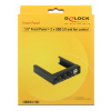 DeLOCK 3,5" Frontpanel, 2xUSB 2.0 Typ A hona, 3 fläktkontroller, svart 62714