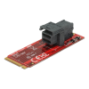 DeLOCK M.2 adapter, 1xM.2 hane M fattning, 1xSFF-8643, 2260, NVMe 62721