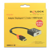DeLOCK DisplayPort till HDMI-adapter, aktiv, 4K i 60Hz, 0,2m, svart 62734