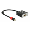 DeLOCK mini DisplayPort till HDMI-adapter, aktiv, 4K i 60Hz, svart 62735