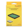 DeLOCK 2,5" internt kabinett, M.2 SATA - SATA22-pin, svart 62792