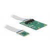 Delock Konverter M.2 Key A+E Stecker > 1 x Mini PCIe Slot half size