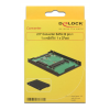 DeLOCK internt kabinett, 1xmSATA, 1xCFast, SATA 6Gb/s, svart 62862