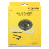 Delock In-Desk Hub 3 Port USB 3.0 + 2 Slot SD Card Reader 62869