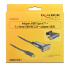 Delock Adapter USB Type-C™ > 1 x Serial DB9 RS-232 + Adapter DB25 62904