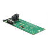 Delock Converter U.2 SFF-8639 / SFF-8643 NVMe > 1 x M.2 Key M