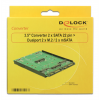 Delock 3.5″ Converter 2 x SATA 22 pin > Dualport 2 x M.2 / 2 x mSATA